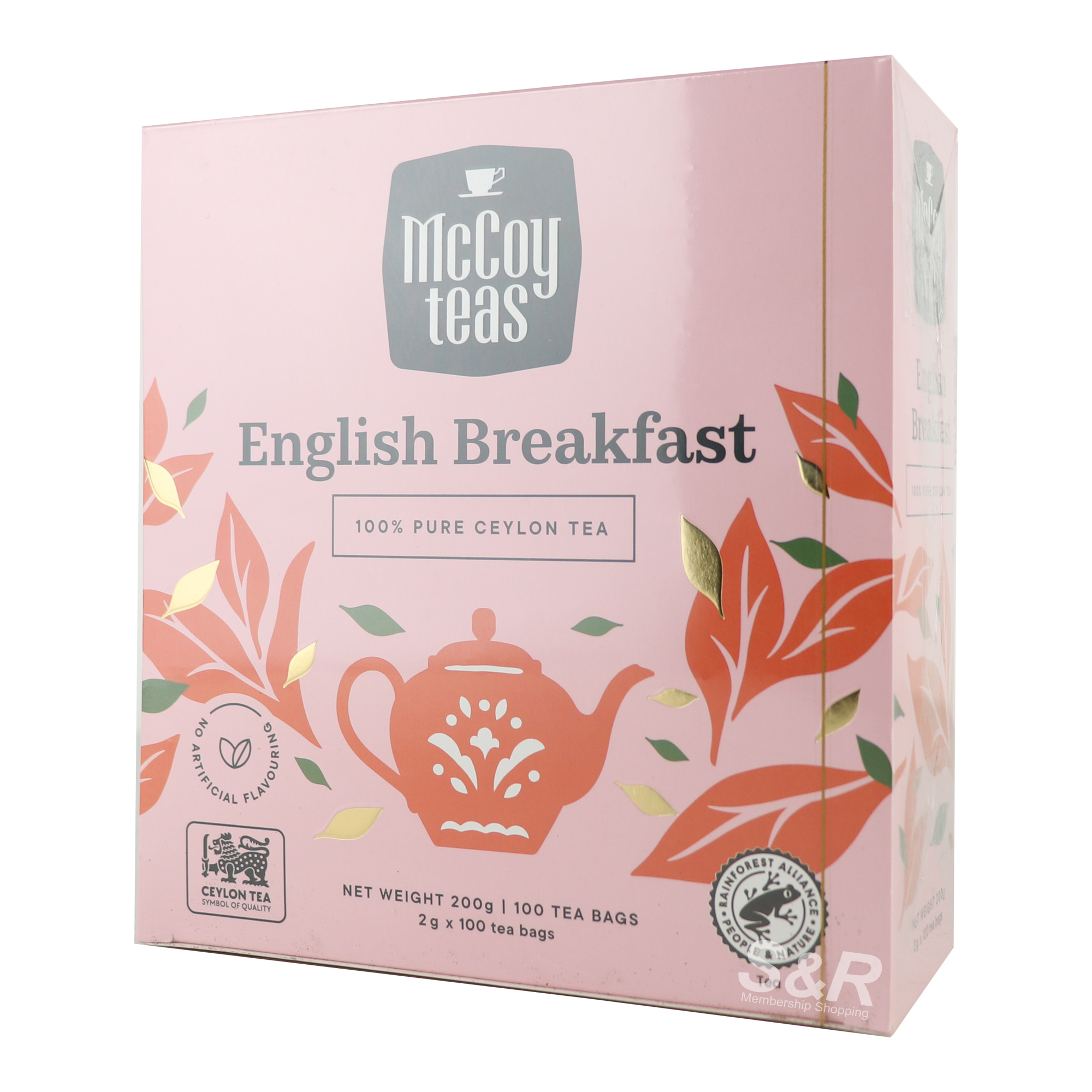 McCoy Teas English Breakfast Ceylon Tea 100pcs